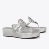 Sandalo con zeppa metallizzata Miller Crinkled Sandalo con zeppa metallizzata Miller Crinkled
