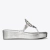 Sandalo con zeppa metallizzata Miller Crinkled Sandalo con zeppa metallizzata Miller Crinkled
