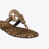 Sandalo Miller in pelle di vitello stampata