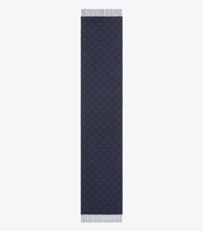 Sciarpa oblunga con T Monogram Sciarpa oblunga con T Monogram