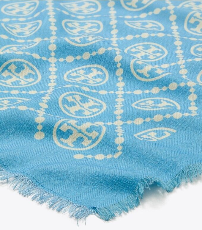 Sciarpa oblunga con T Monogram Sciarpa oblunga con T Monogram