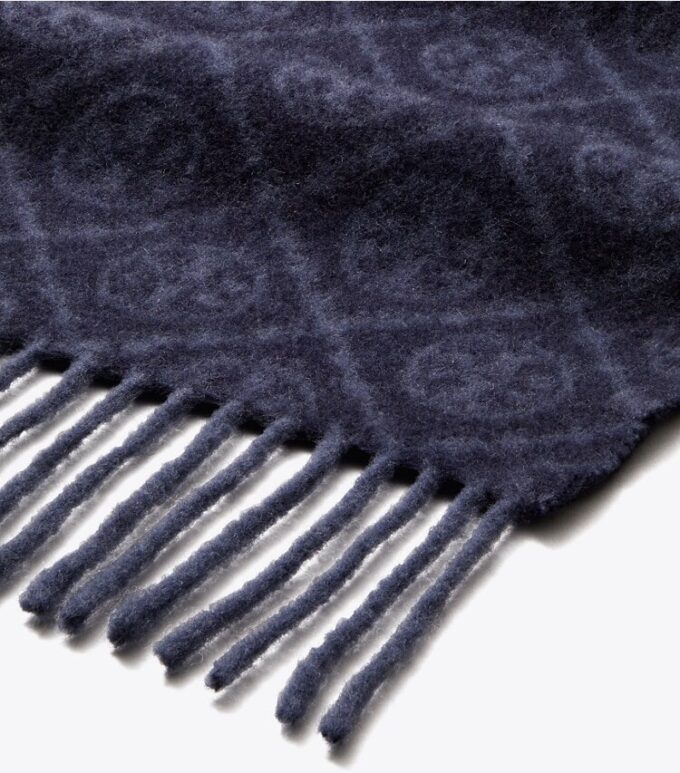 Sciarpa oblunga con T Monogram Sciarpa oblunga con T Monogram