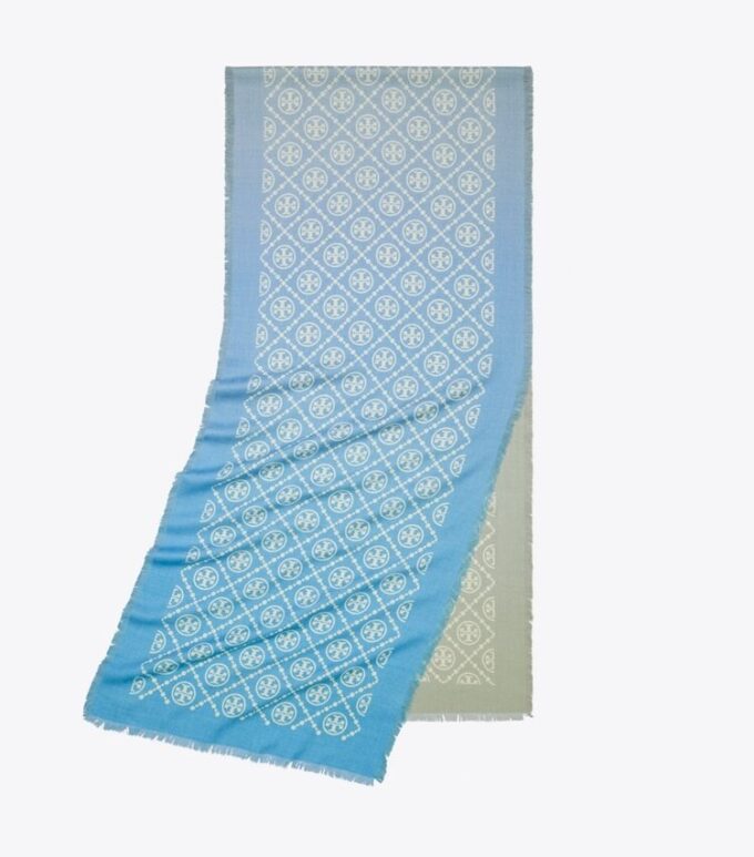 Sciarpa oblunga con T Monogram Sciarpa oblunga con T Monogram