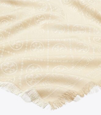 Sciarpa oblunga in jacquard con T Monogram