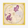 Sciarpa quadrata in lana con mappa del mondo Sciarpa quadrata in lana con mappa del mondo