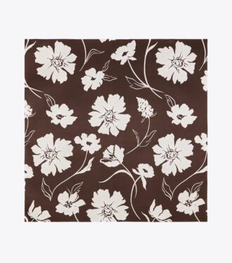 Sciarpa quadrata in seta double-face Daisy