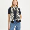 Sciarpa rettangolare con bordo T Monogram
