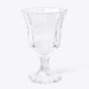 Set di 4 bicchieri da vino in vetro pressato Set di 4 bicchieri da vino in vetro pressato