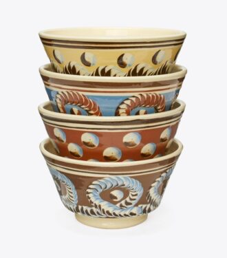 Set di 4 ciotole per zuppa Mochaware