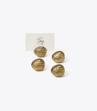 Set di 4 segnaposto in noce