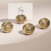 Set di 4 segnaposto in noce Set di 4 segnaposto in noce