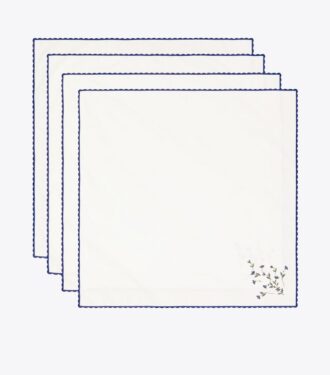 Set di 4 tovaglioli ricamati Jolie Fleur