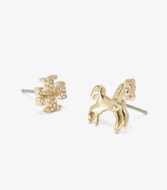 Set di orecchini a bottone Curiosity Horse