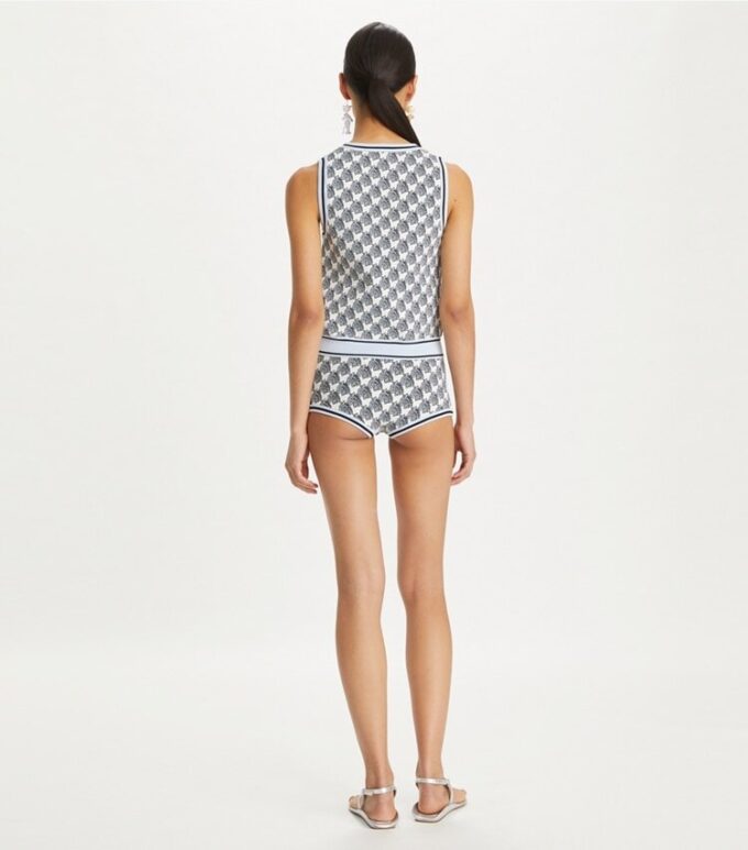 Shorts in viscosa jacquard