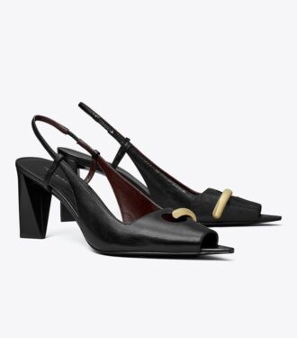 Slingback con punta aperta
