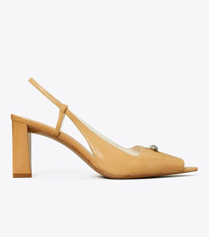 Slingback con punta aperta Slingback con punta aperta