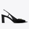 Slingback con punta aperta Slingback con punta aperta