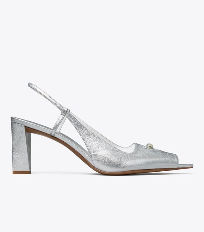 Slingback con punta aperta Slingback con punta aperta