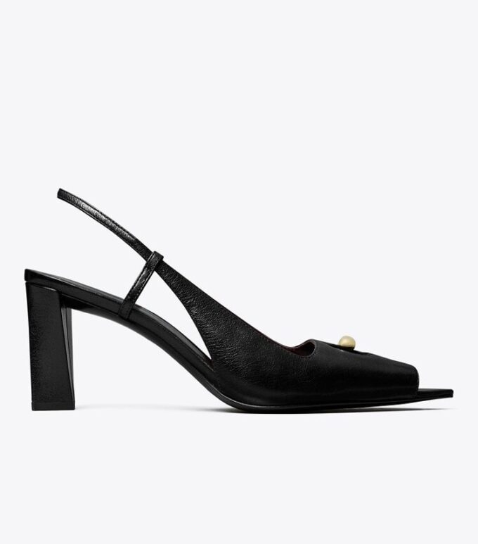 Slingback con punta aperta Slingback con punta aperta