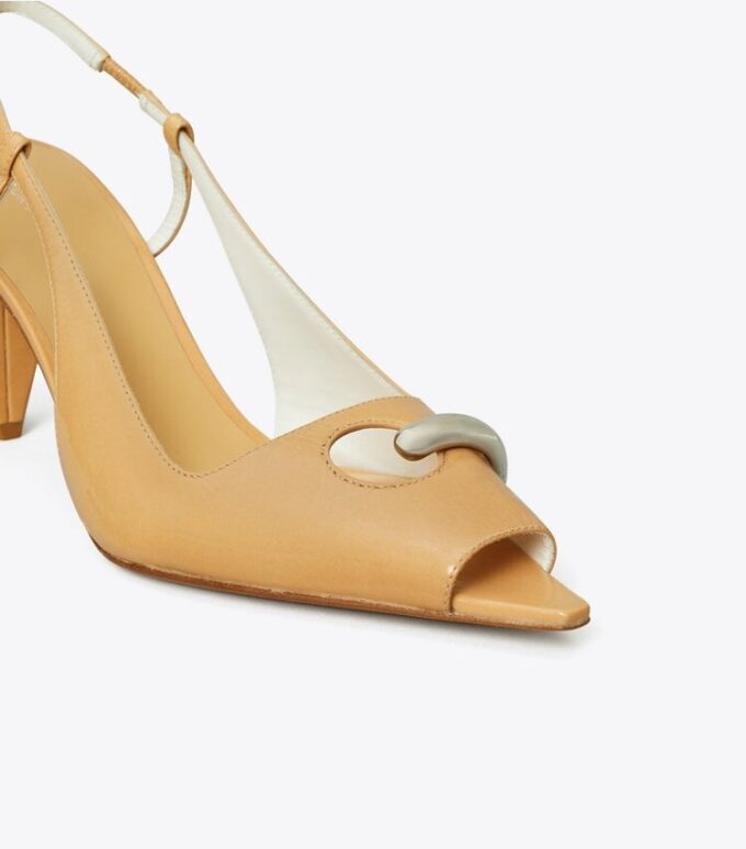 Slingback con punta aperta Slingback con punta aperta