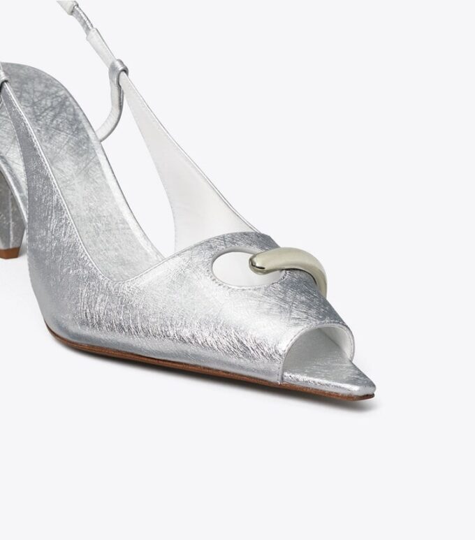 Slingback con punta aperta Slingback con punta aperta