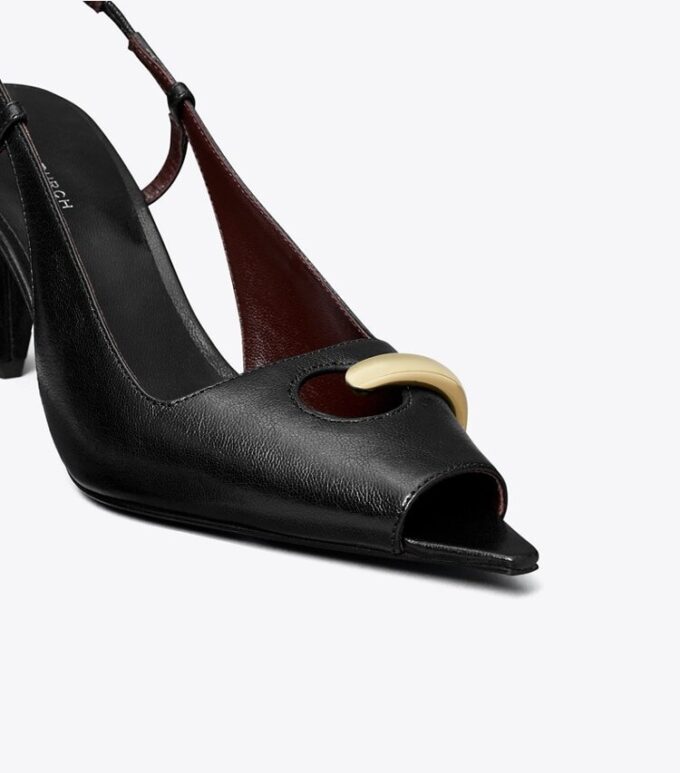 Slingback con punta aperta Slingback con punta aperta