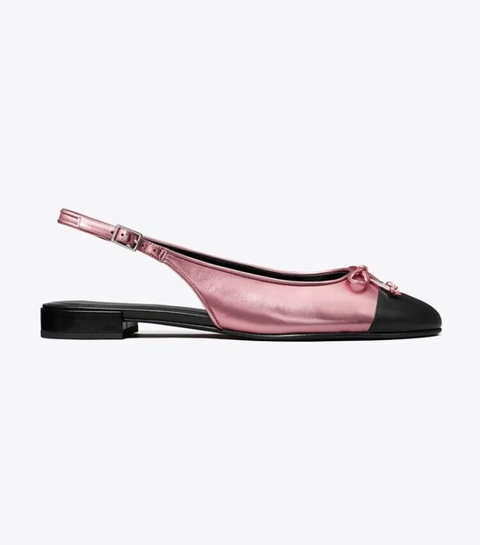 Slingback con punta rinforzata