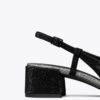 Slingback con punta rinforzata e pavé Slingback con punta rinforzata e pavé