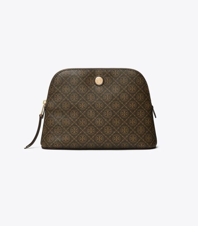 T Monogram Coated Canvas Dome Cosmetic Case T Monogram Coated Canvas Dome Cosmetic Case