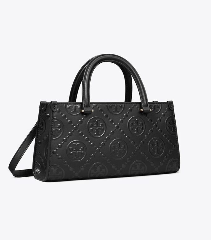 T Monogram Embossed Small East-West Tote T Monogram Embossed Small East-West Tote