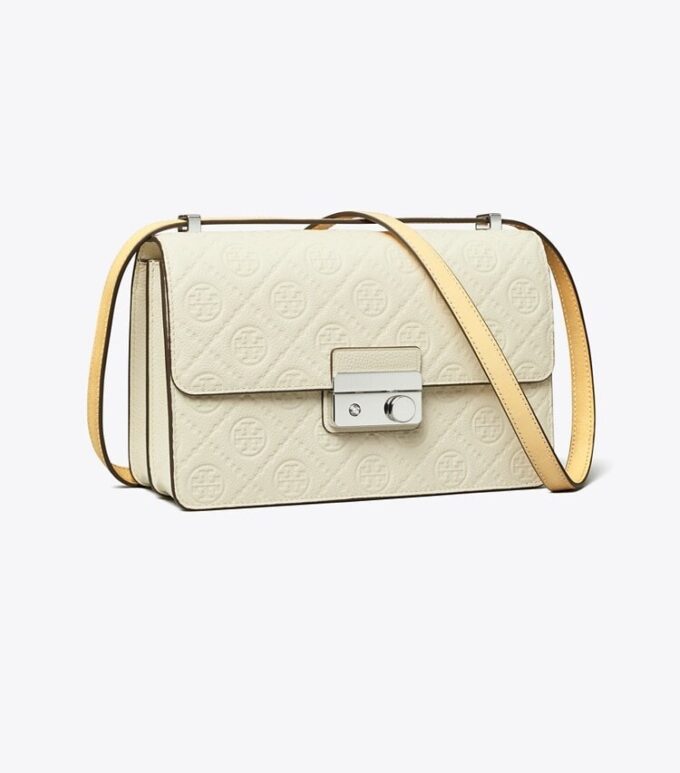 T Monogram Pebbled Shoulder Bag T Monogram Pebbled Shoulder Bag