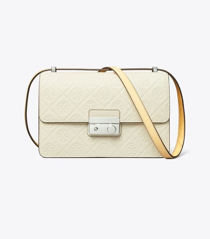 T Monogram Pebbled Shoulder Bag T Monogram Pebbled Shoulder Bag