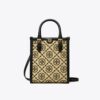 T Monogram Raffia Mini Tote