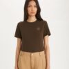 T-shirt con logo decorato