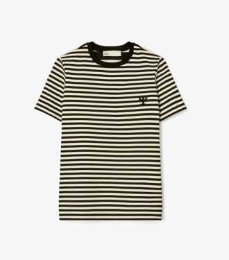 T-shirt con logo ricamato