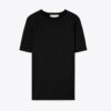 T-shirt con logo ricamato