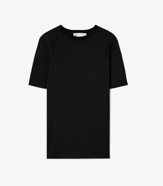T-shirt con logo ricamato