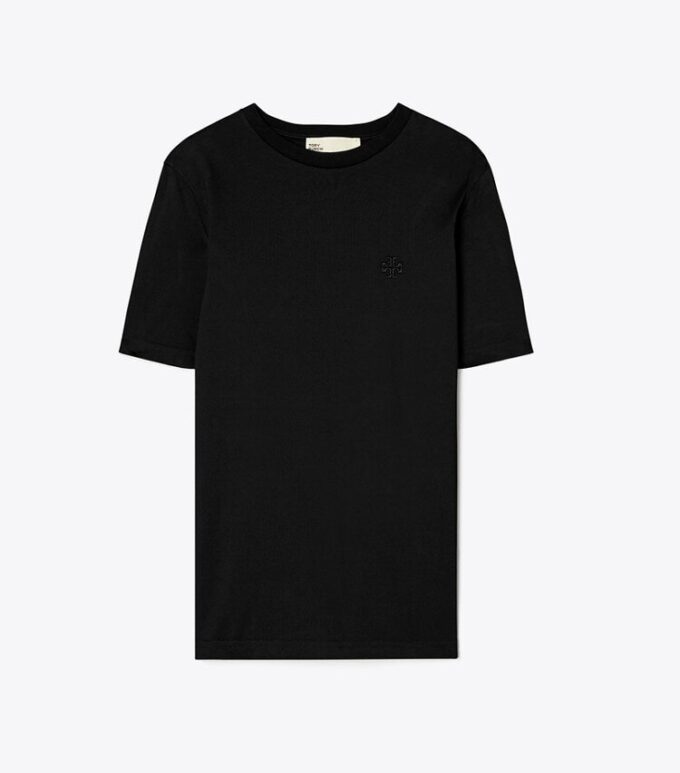 T-shirt con logo ricamato