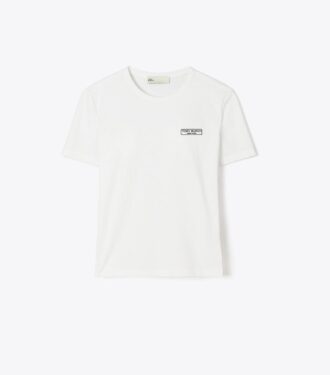 T-shirt con patch logo T-shirt con patch logo