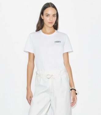 T-shirt con patch logo T-shirt con patch logo