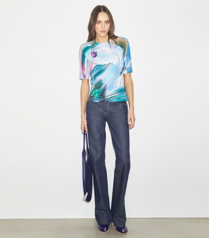 T-shirt in cotone stampato