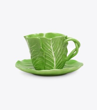 Tazza e piattino Lettuce Ware, set di 2