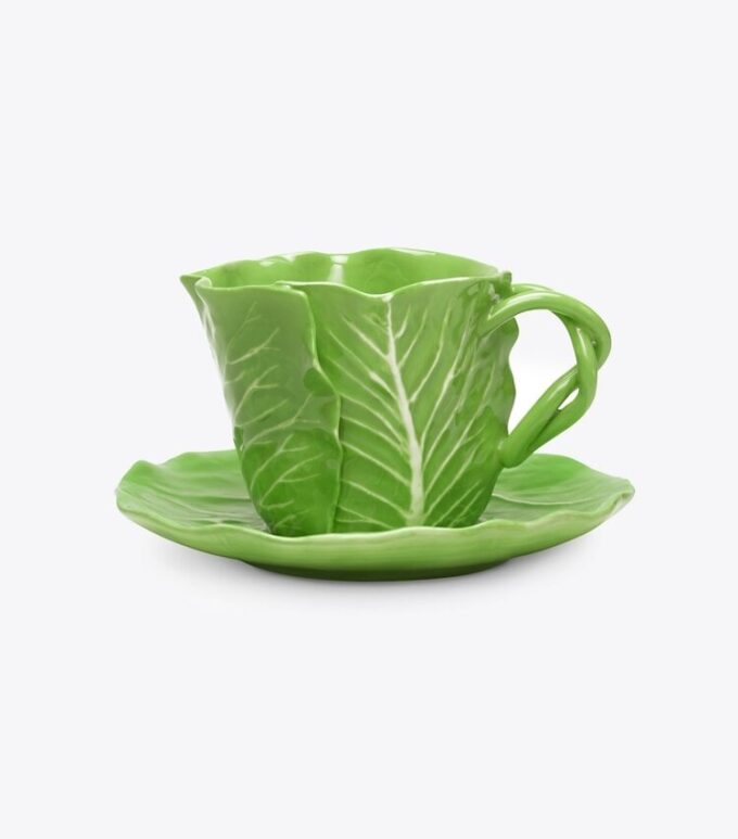 Tazza e piattino Lettuce Ware, set di 2 Tazza e piattino Lettuce Ware, set di 2