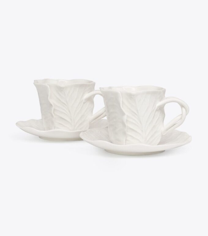 Tazza e piattino Lettuce Ware, set di 2 Tazza e piattino Lettuce Ware, set di 2