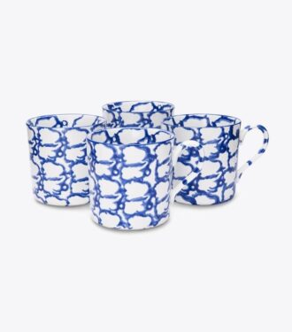 Tazza in spongeware, set da 4