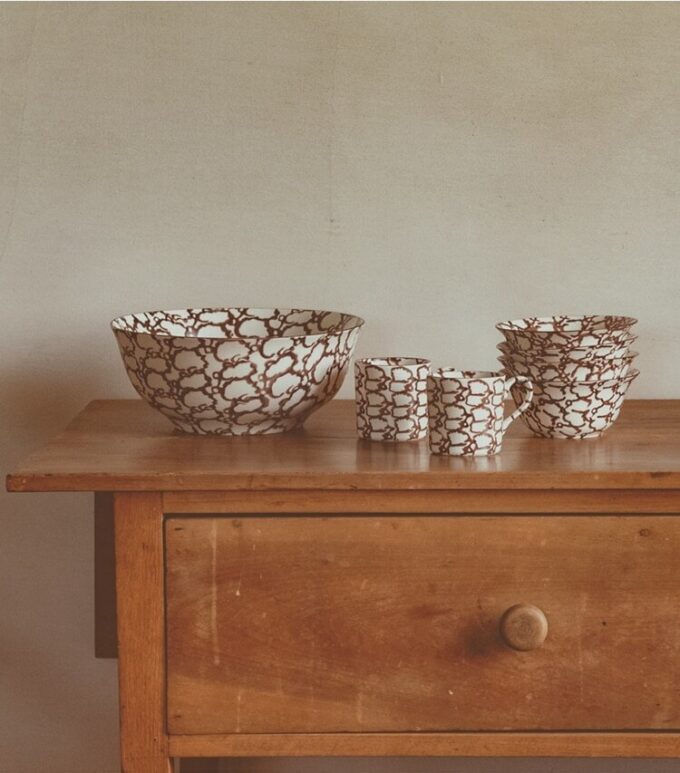 Tazza in spongeware, set da 4 Tazza in spongeware, set da 4