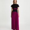 Top avvolgente in jersey crepe Top avvolgente in jersey crepe