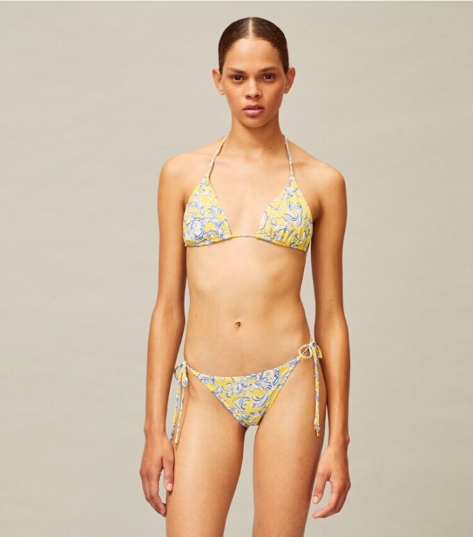 Top bikini con lacci stampato Top bikini con lacci stampato