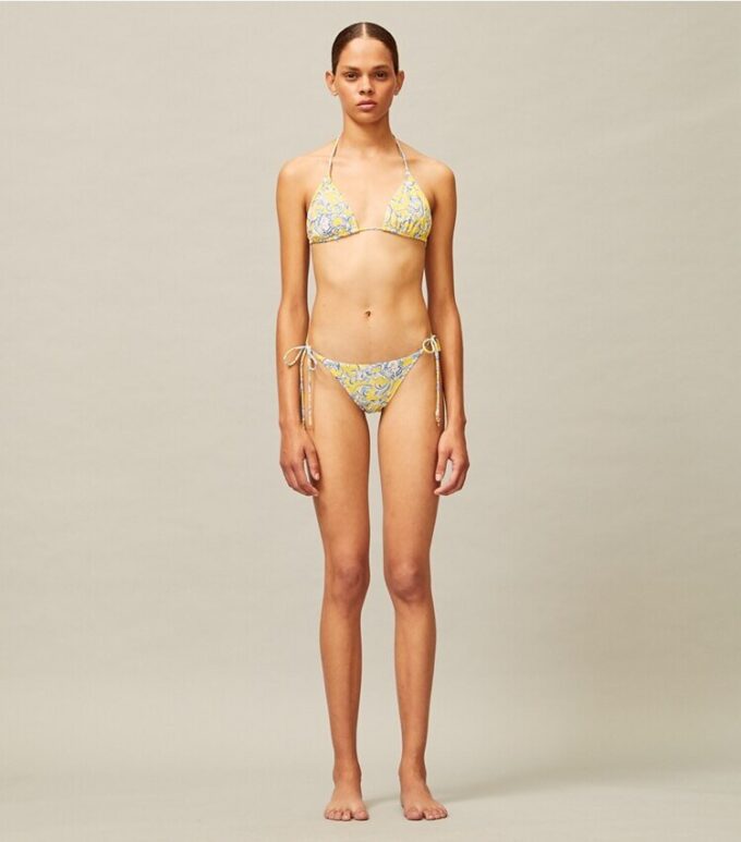Top bikini con lacci stampato Top bikini con lacci stampato