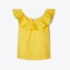Top con balza in cotone Top con balza in cotone